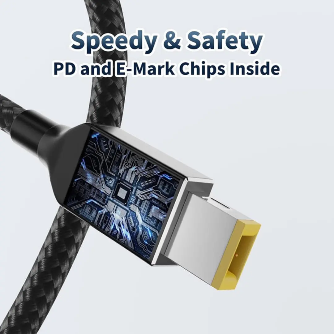 NÖRDIC USBC-LEN135 USB-C Kabel 135W - 2m - Zwart