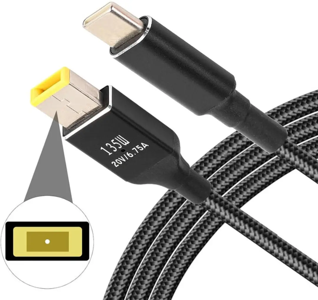 NÖRDIC USBC-LEN135 USB-C Kabel 135W - 2m - Zwart