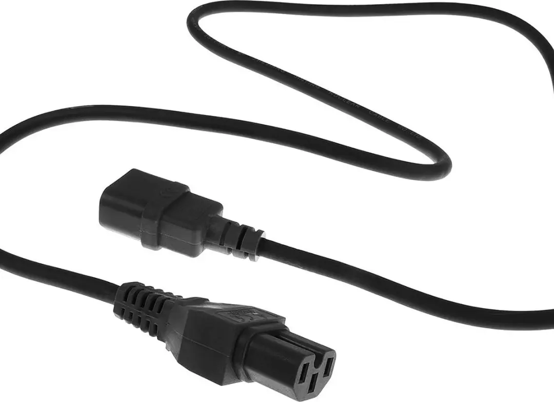 ACT AK5234 Netsnoer C14-C15 - 2,5m - Zwart