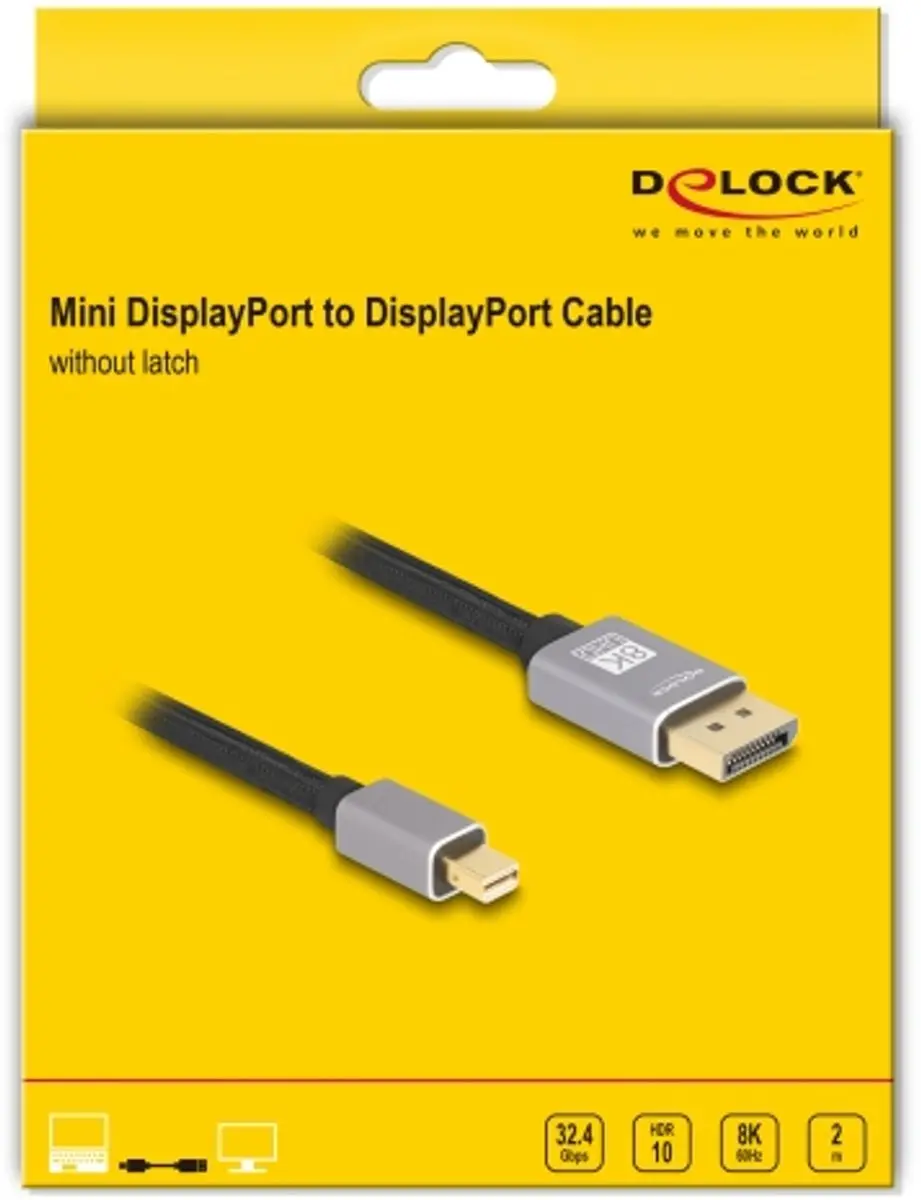 Delock 81092 DisplayPort-kabel - Grijs
