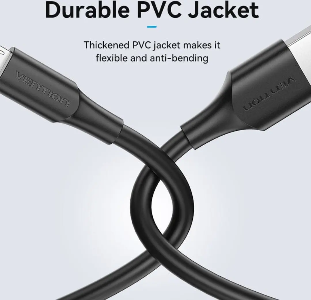 Vention CTIBF USB-kabel USB 2.0 A naar Micro-B 1m - Zwart