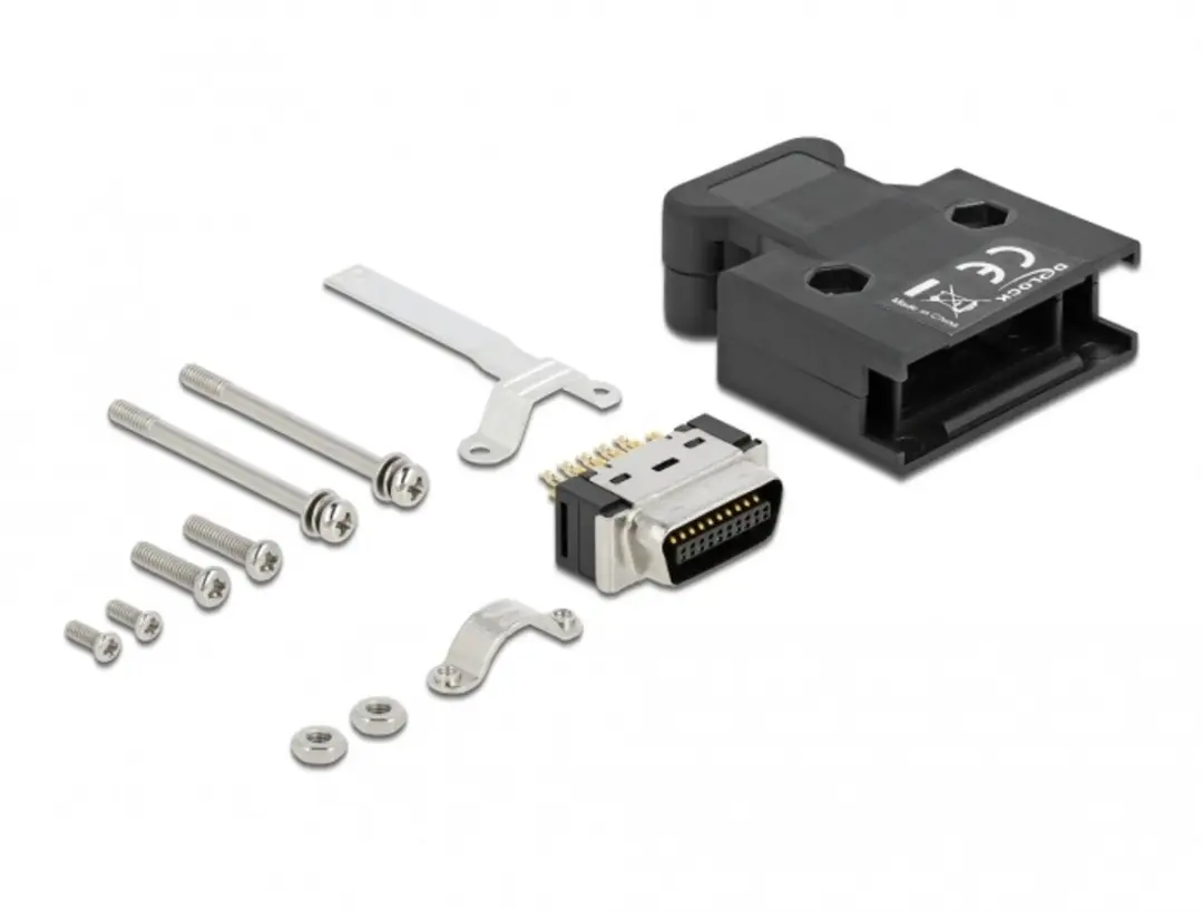 Delock MDR 20 Pin Mannelijk Soldeer