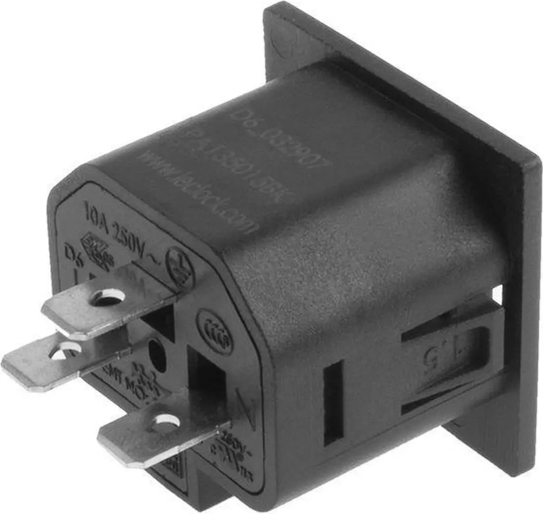 ACT C13 IEC Lock Net Entree PA135015BK - Zwart - afbeelding 6 van 6