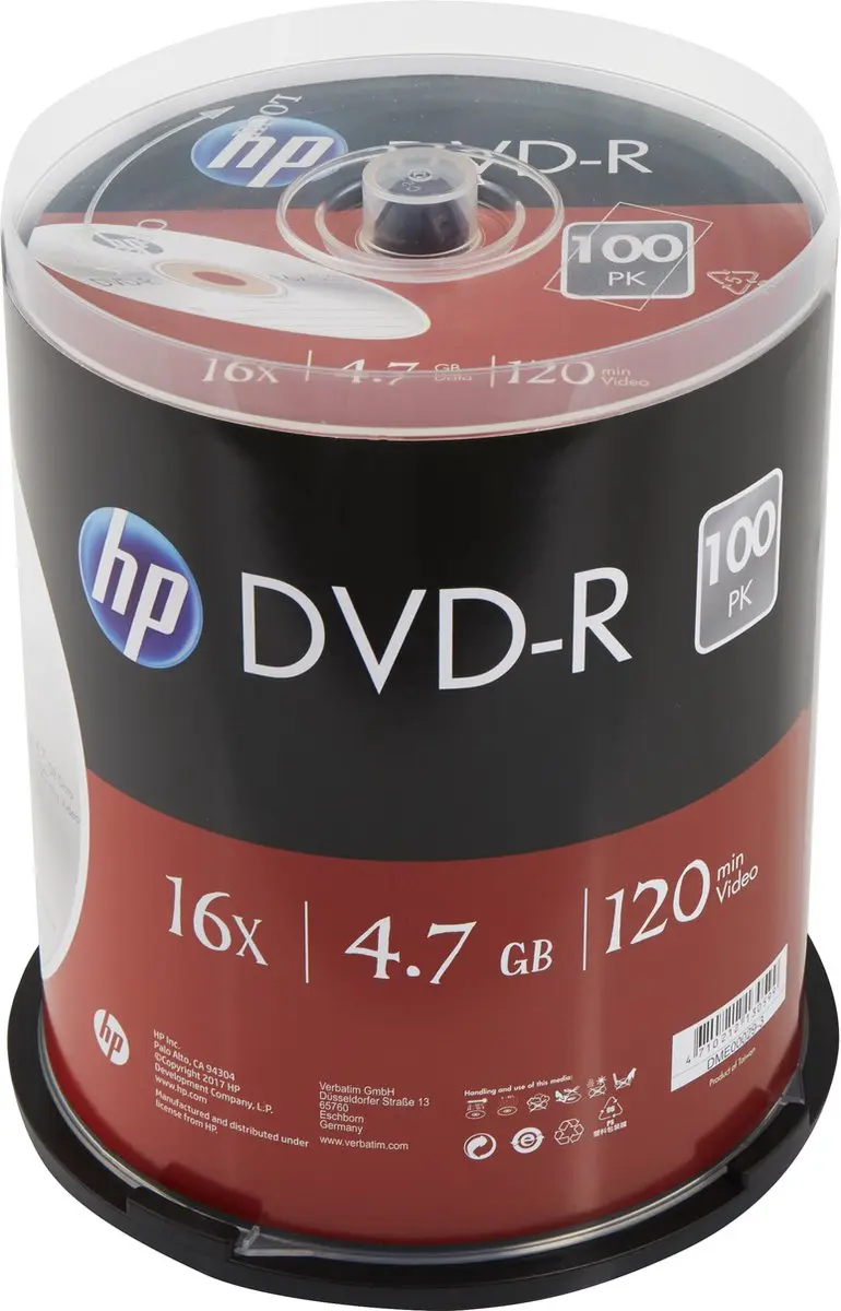 HP DME00029-3 | 4,7GB | 16x | (100x) | Spindel