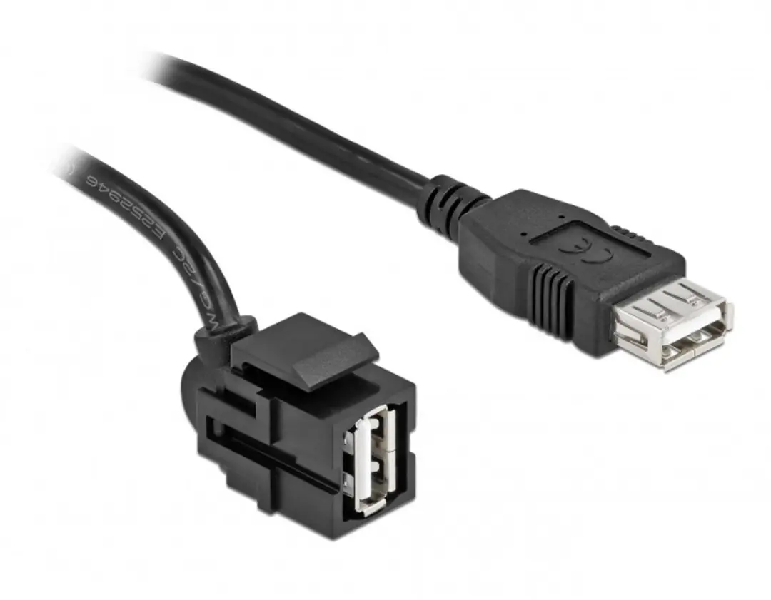 Delock USB-A Haaks Keystone Module 110°
