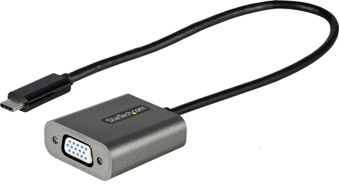 Startech CDP2VGAEC USB-C naar VGA-kabel - Zwart