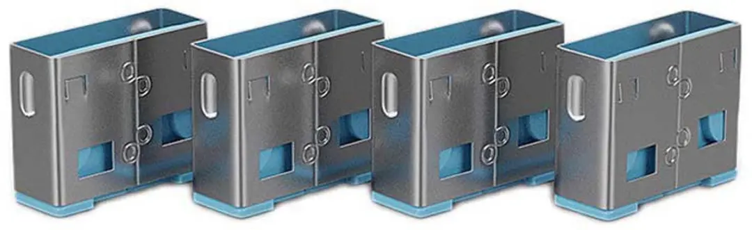 Lindy USB-poortblokker Blauw - 10 Stuks