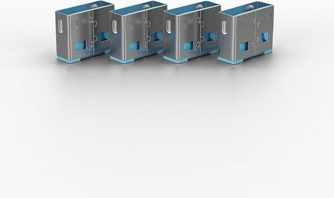 Lindy USB-poortblokker Blauw