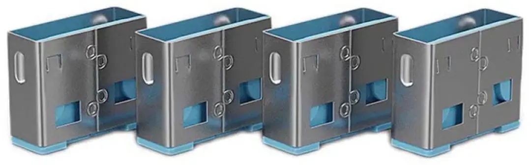 Lindy USB-poortblokker Blauw - 10 Stuks