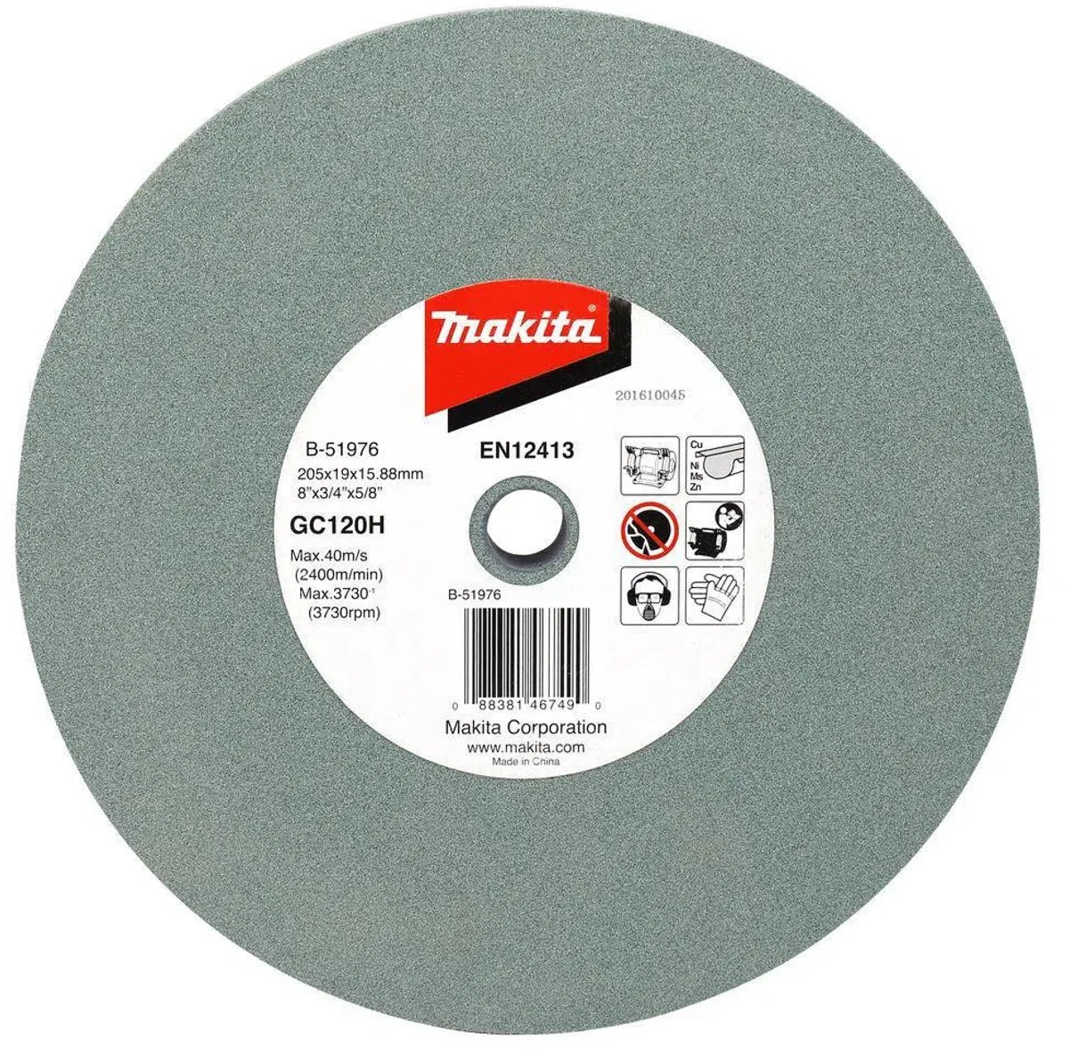 Makita GC120H Slijpsteen 205x19x15,88mm