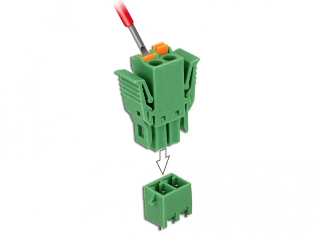 Delock Terminalblokset 2-polig 3.81mm Groen