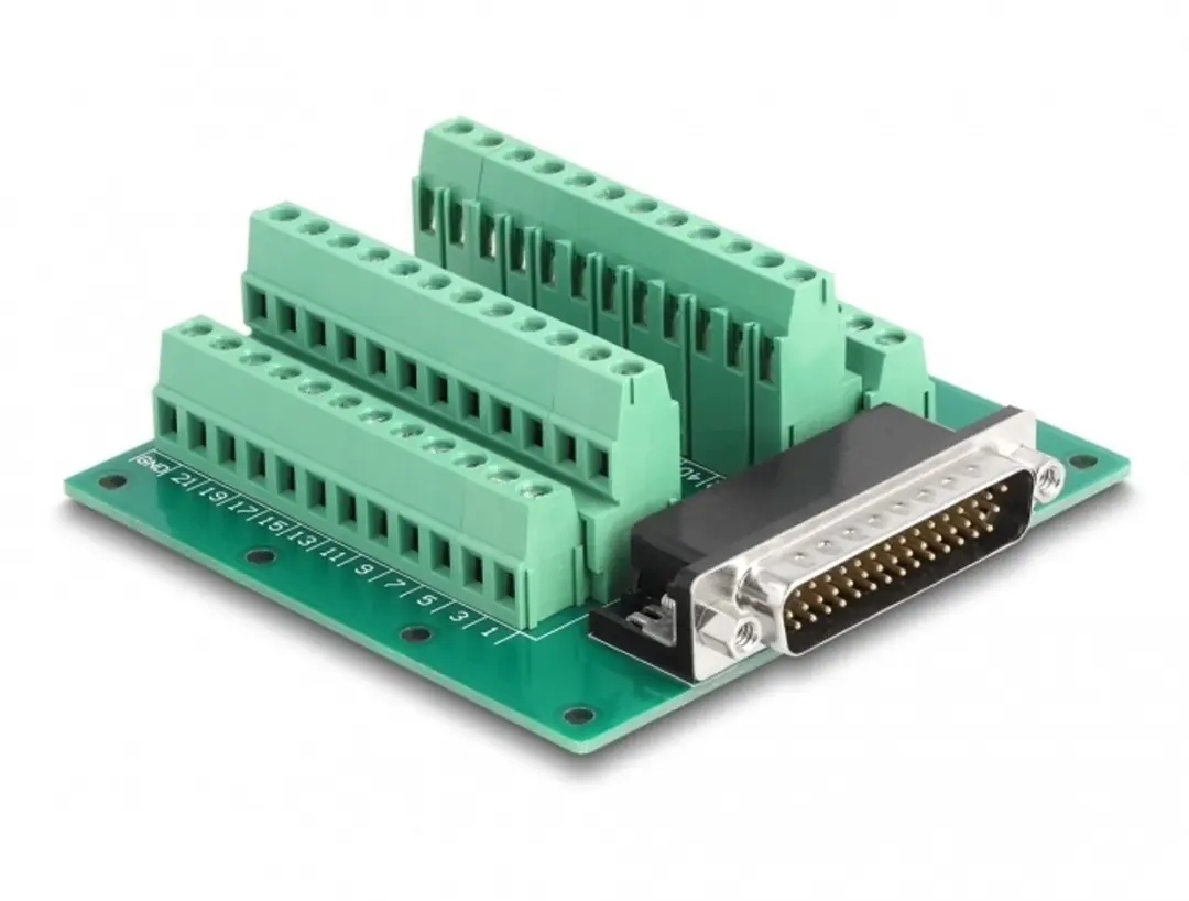 Delock D-Sub HD 44 Pin Male naar Terminal Block