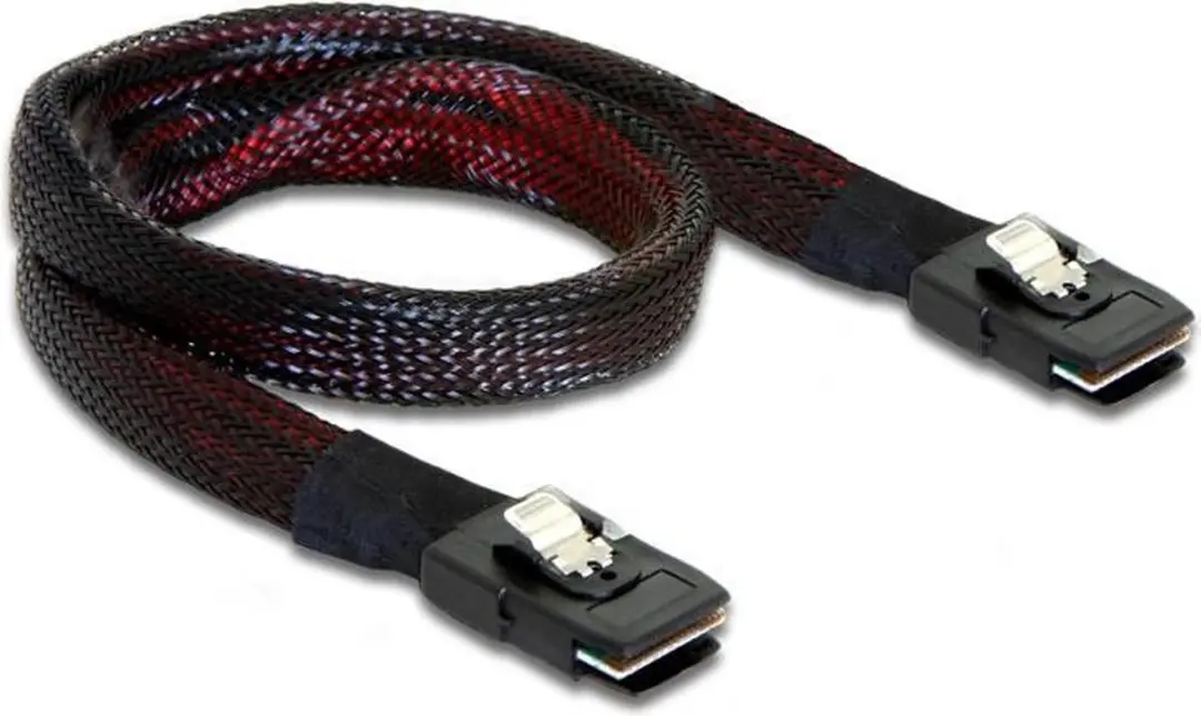 Delock Mini-SAS SFF-8087 DLCK-83055 - 0,50m Zwart
