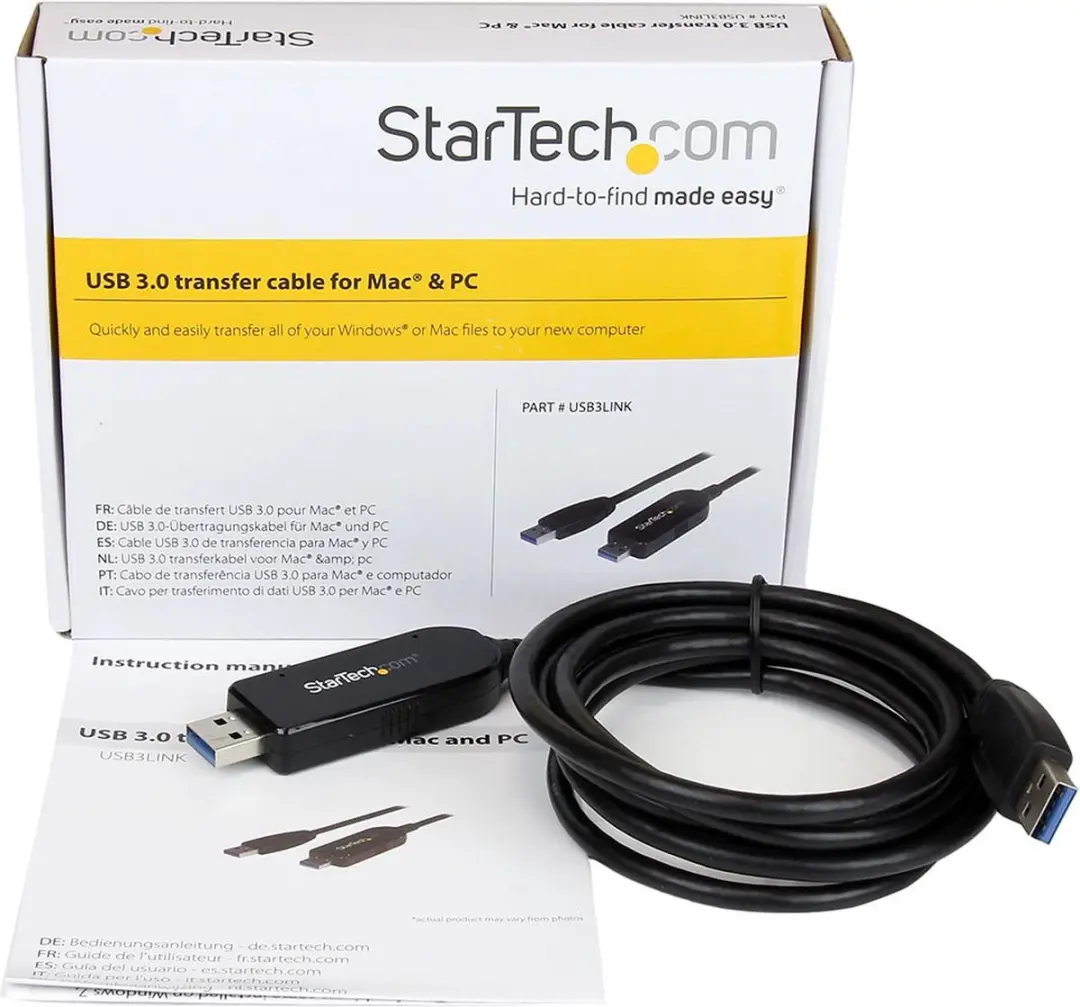 Startech USB3LINK USB 3.0 Data Kabel - Zwart