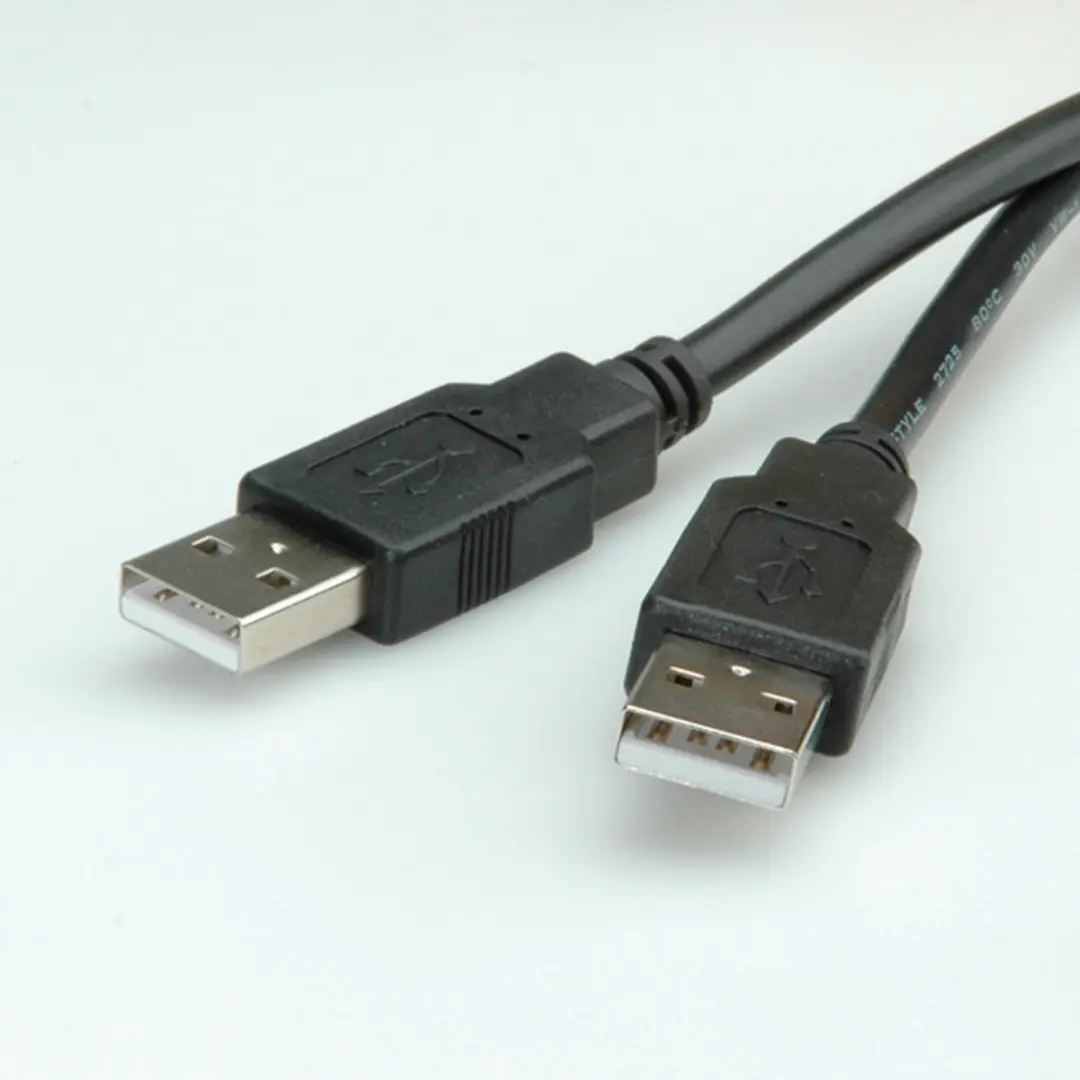 Roline USB 2.0 Kabel A-A 1,8m - Zwart