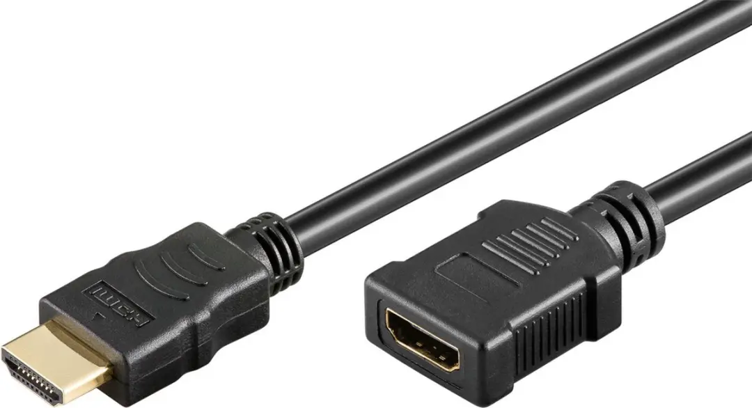 Goobay HDMI Verlengkabel 4K 60Hz Ethernet - Zwart