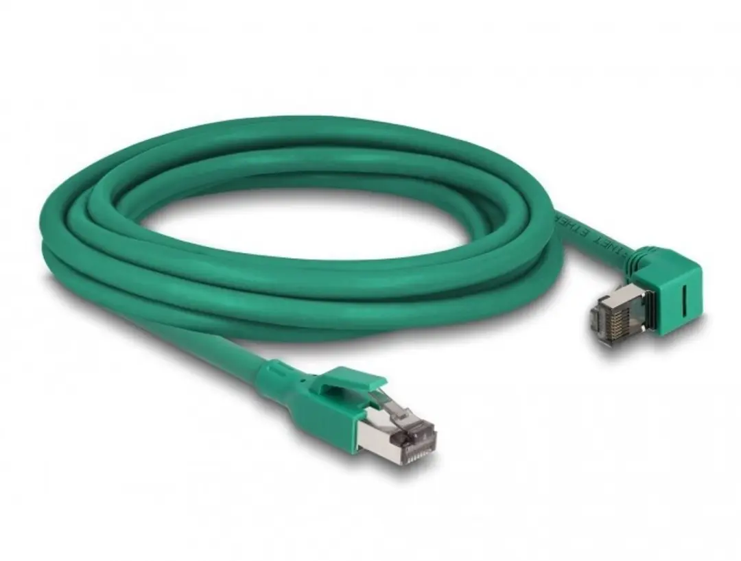 Delock PROFINET SF/UTP RJ45 Kabel 90° - 3m - Groen