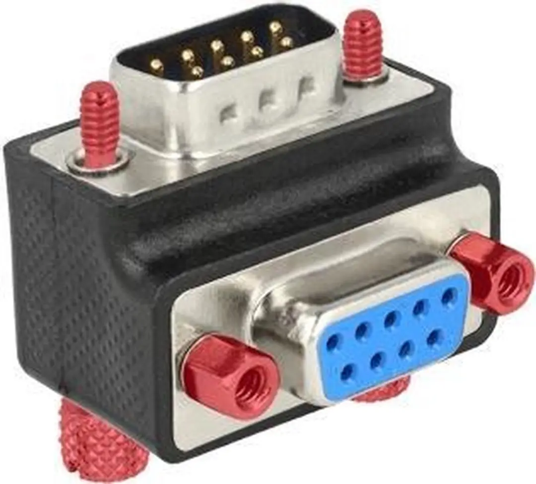 Delock RS232 Haakse Adapter 65595 - Zwart
