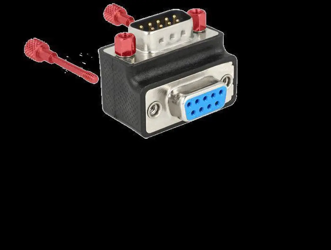 Delock RS232 Haakse Adapter 65595 - Zwart