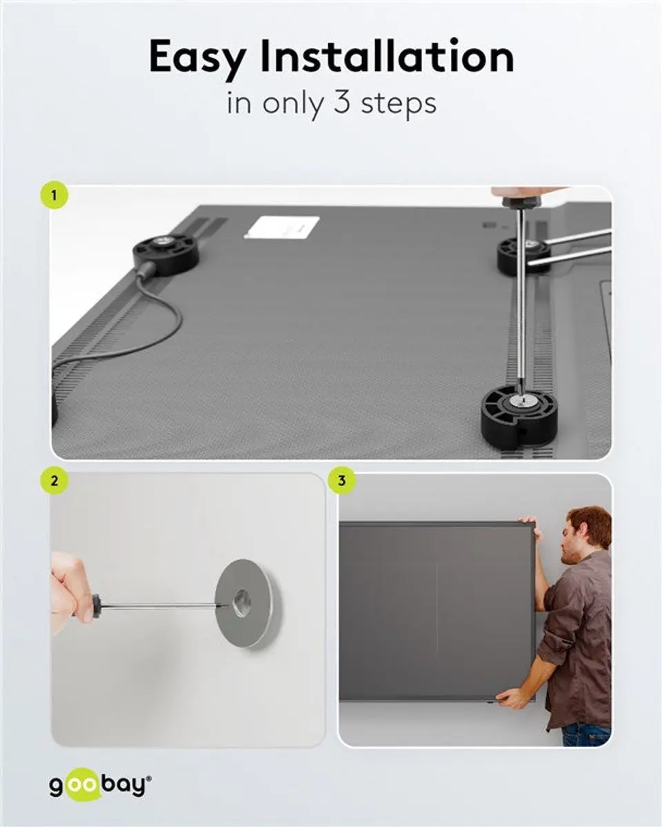 Goobay EasyMount Universele TV Muurbeugel 37-70" - Zwart