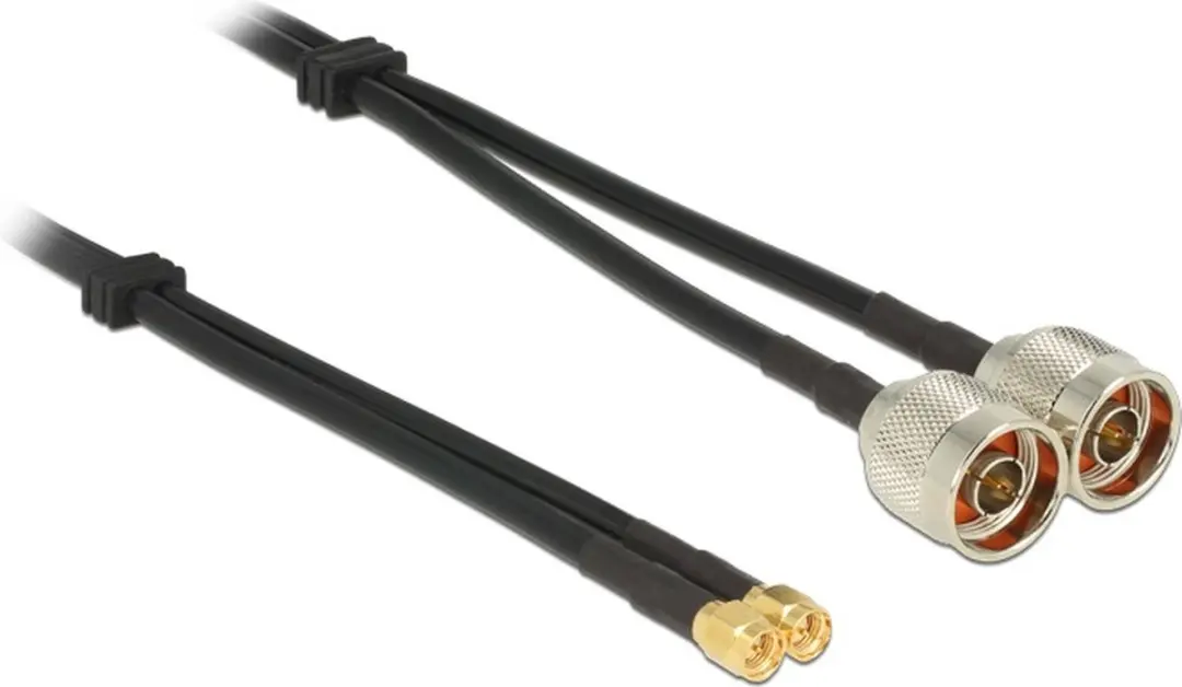 Delock SMA Twin Kabel RG58 50 Ohm
