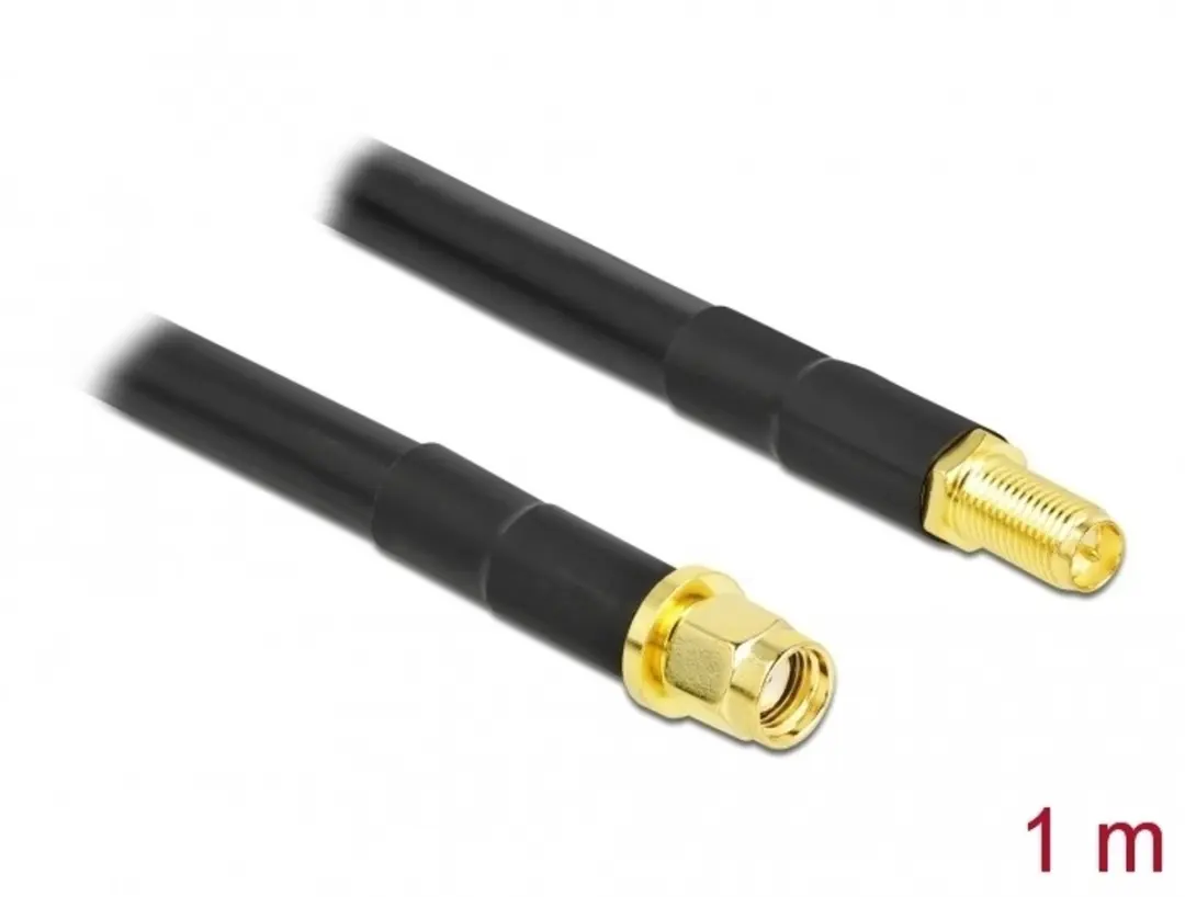 Delock Antennekabel RP-SMA naar RP-SMA 1m