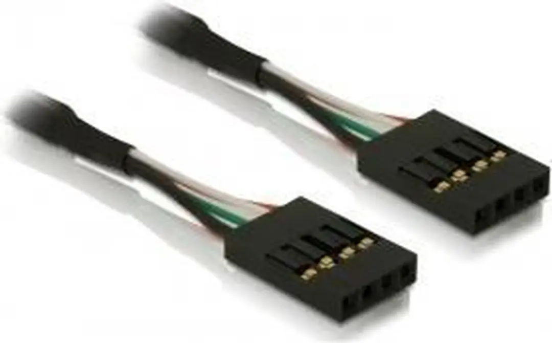 Delock Pinheader Kabel Female-Female - Zwart