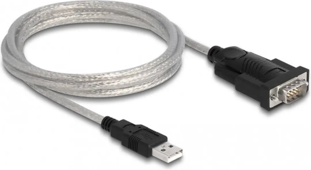 Delock USB 2.0 naar RS-232 Adapter - D-Sub 9 - Zwart