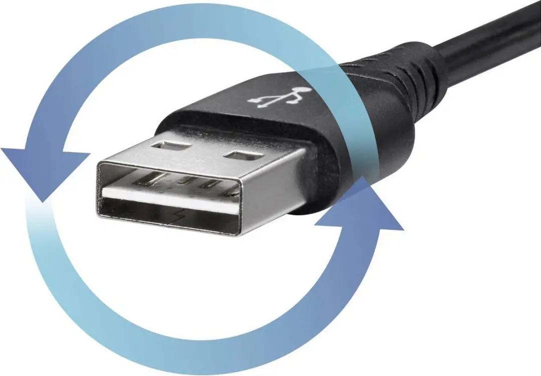 Renkforce RF-4609276 USB-kabel USB-C naar USB-A 1m - Zwart