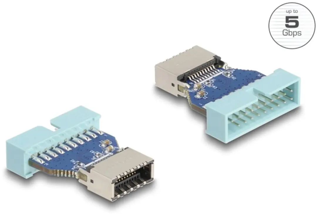 Delock USB 5Gbps Pin Header male naar USB Type-E female