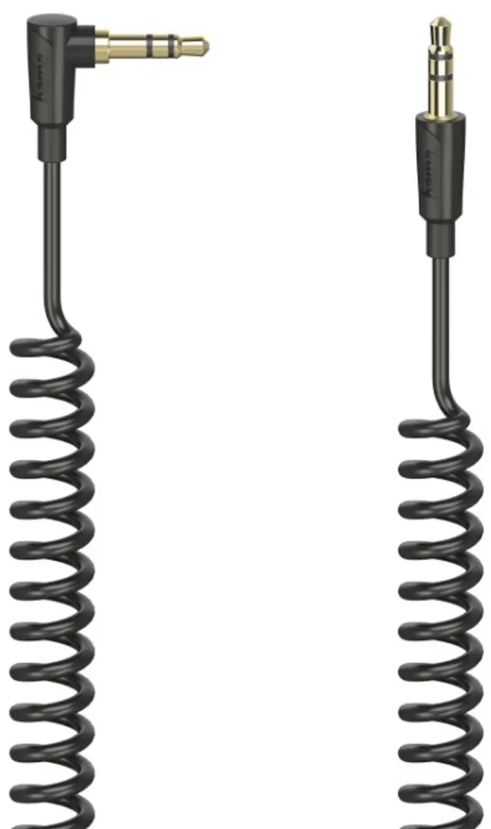 Hama Spiraalkabel 3.5mm Jack 90° Stekker Stereo 75cm