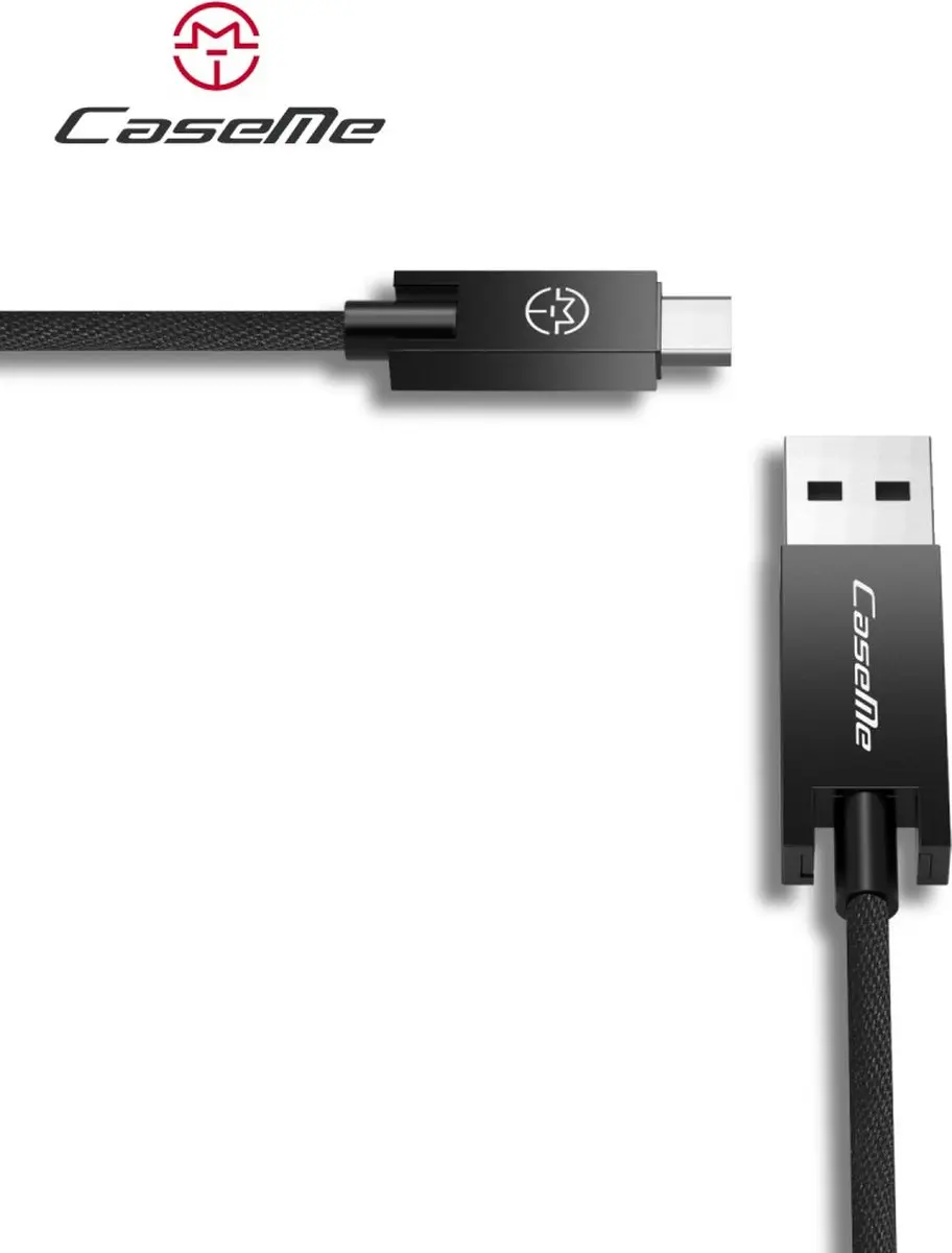 Caseme USB naar Micro USB Kabel 1,2m - Zwart