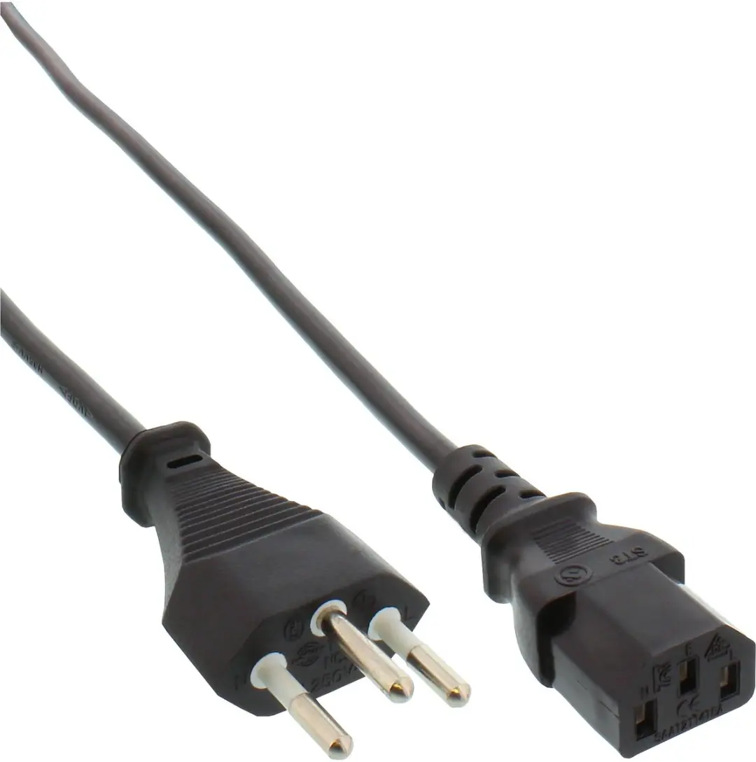 InLine 4043718015719 SEV 1011 C13 Kabel - 1,8m - Zwart
