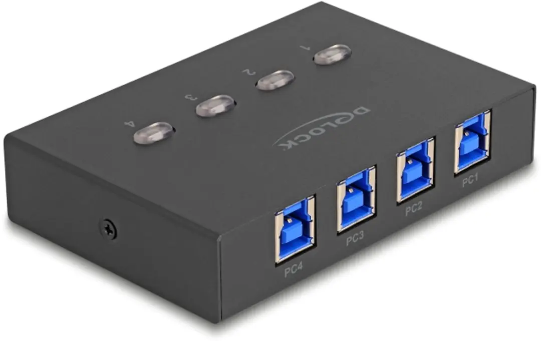 Delock USB 5Gbps Switch 4-PC - 11509 - Zwart