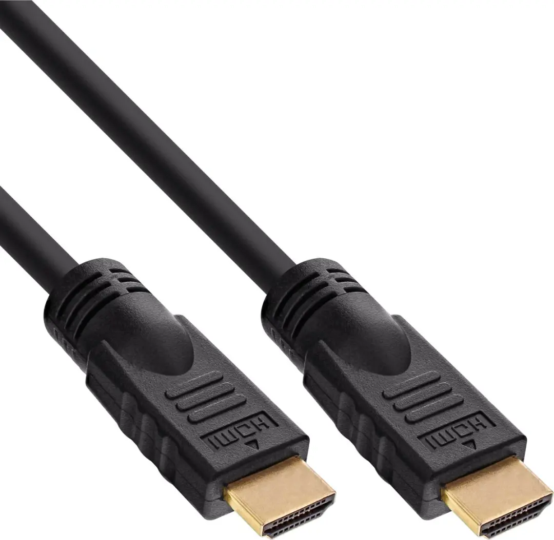 InLine HDMI Kabel 10m - Vergulde Contacten - Zwart