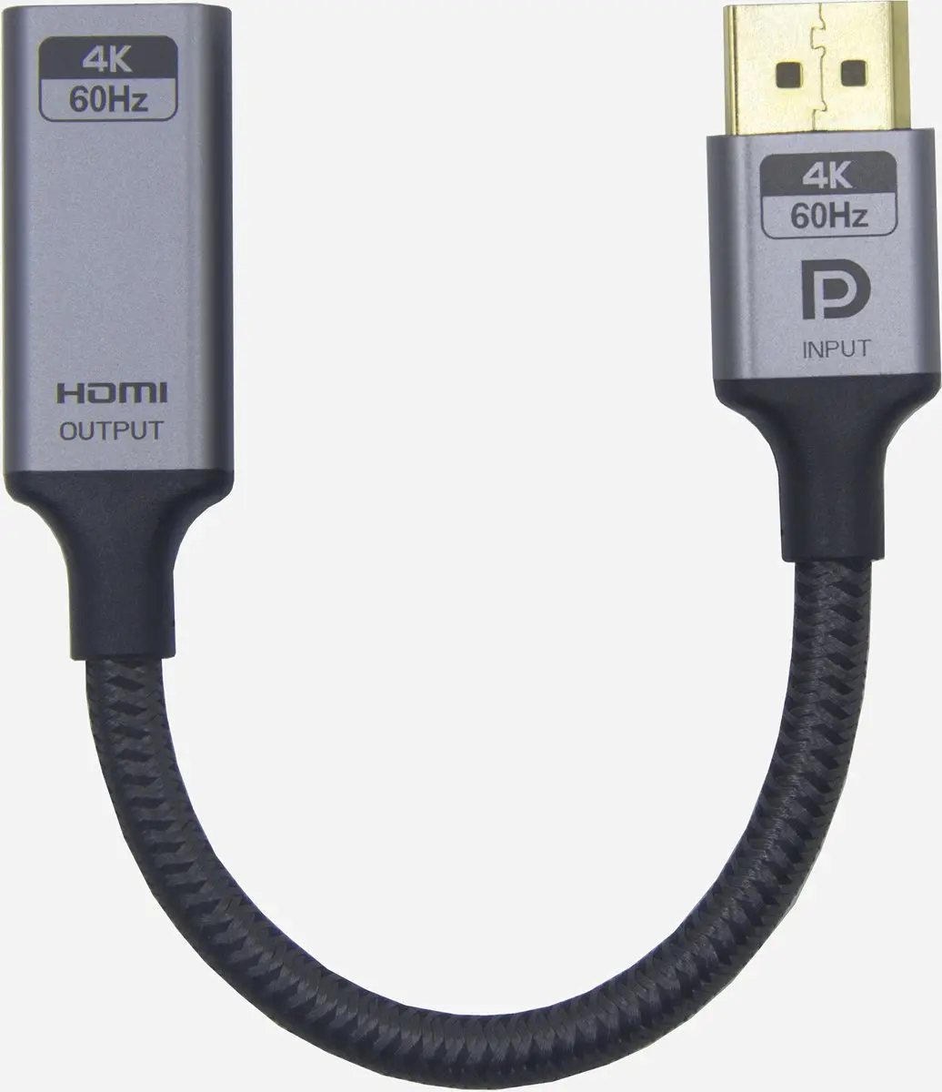 NÖRDIC DPHM-104 DisplayPort naar HDMI Kabel 4K60Hz