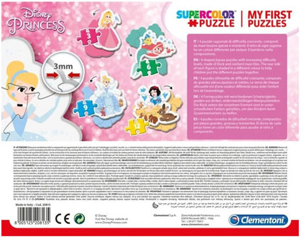 Clementoni Disney Princes Puzzels - 30 Stuks - Multicolor