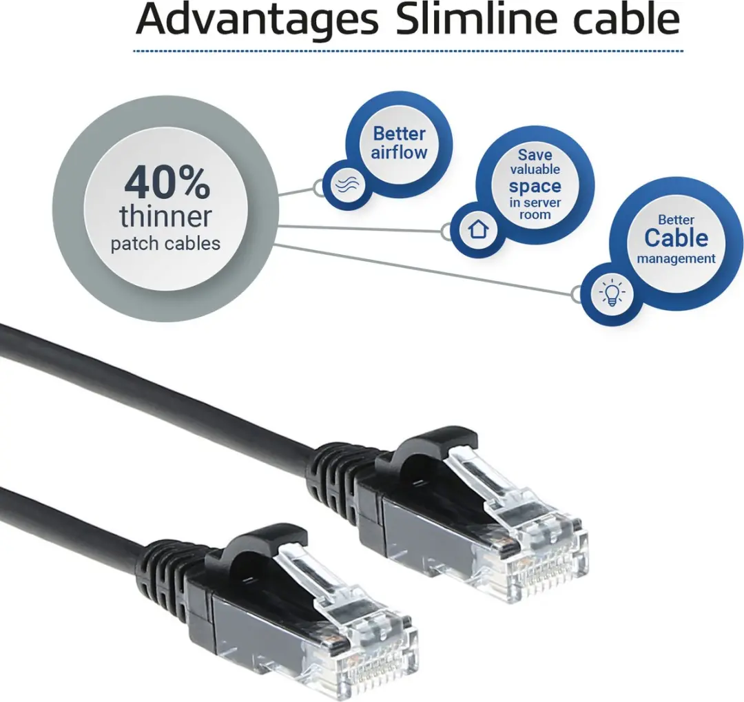 ACT DC9952 CAT6 Patchkabel 0,25m - Zwart