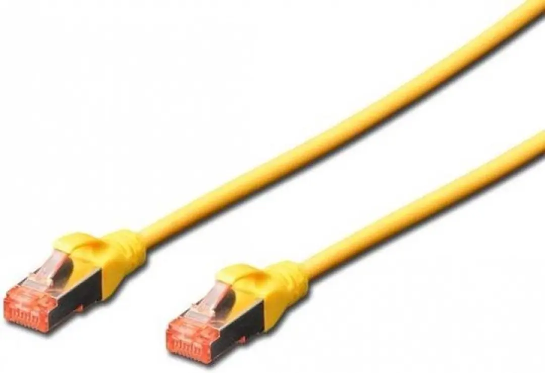 Digitus DK-1644-005/Y RJ45 Netwerkkabel CAT 6 S/FTP 0.5m - Geel