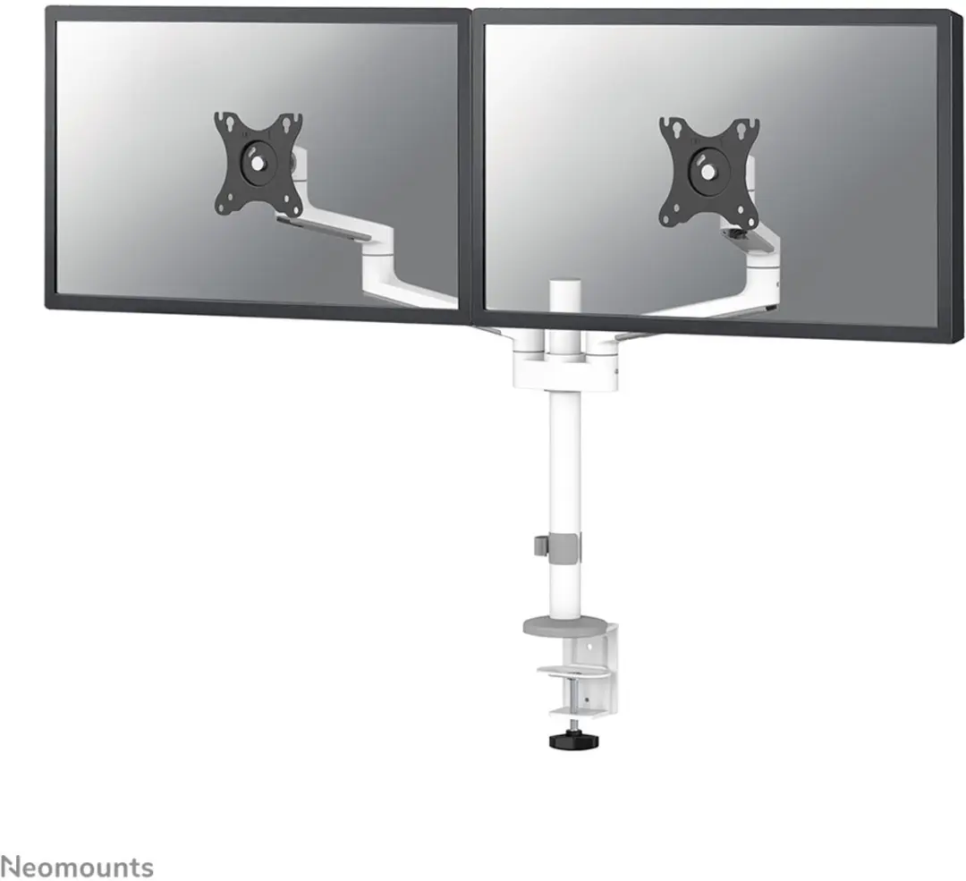Neomounts NEXT Lite DS60-425WH2 Monitorarm - 2 Schermen 17-27" - Wit