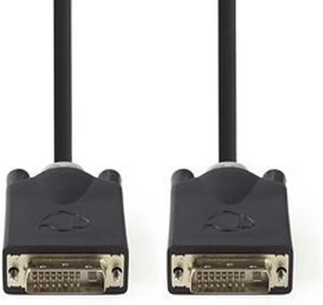 Nedis DVI-D Kabel CCBW32000AT20 - 2.00m - 2560x1600 - Verguld - Antraciet
