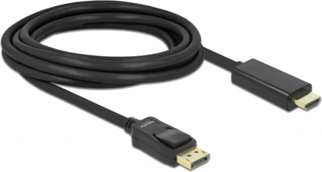 Delock DP naar HDMI Kabel 3m - Zwart