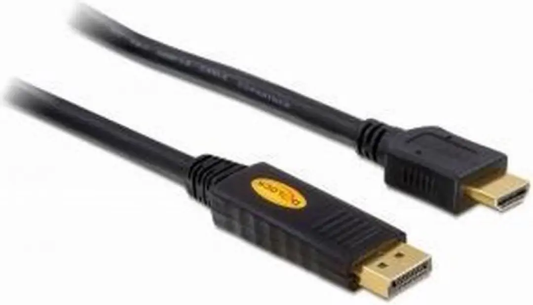 Delock DP naar HDMI Kabel 3m - Zwart