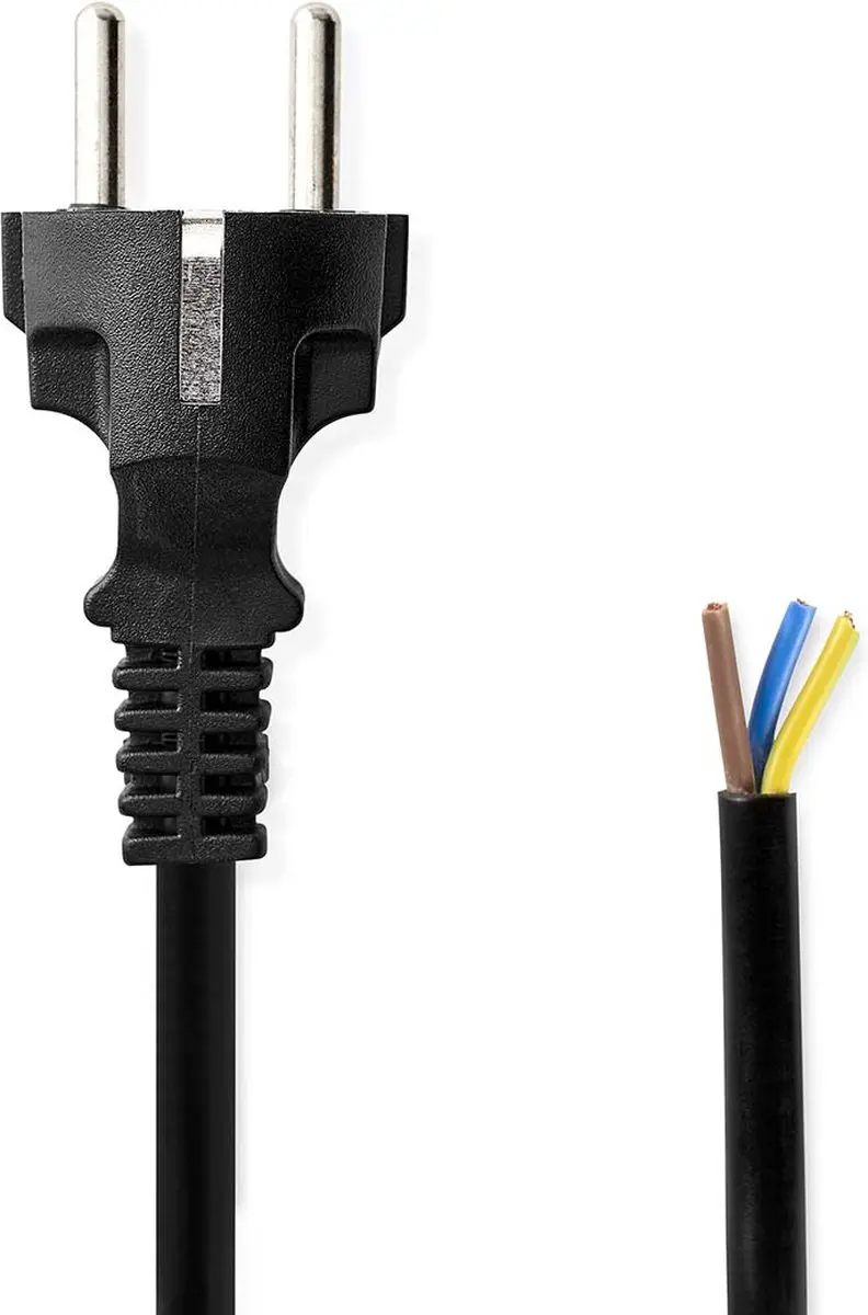 Nedis Stroomkabel Type F CEGL11930BK - 3m - Zwart