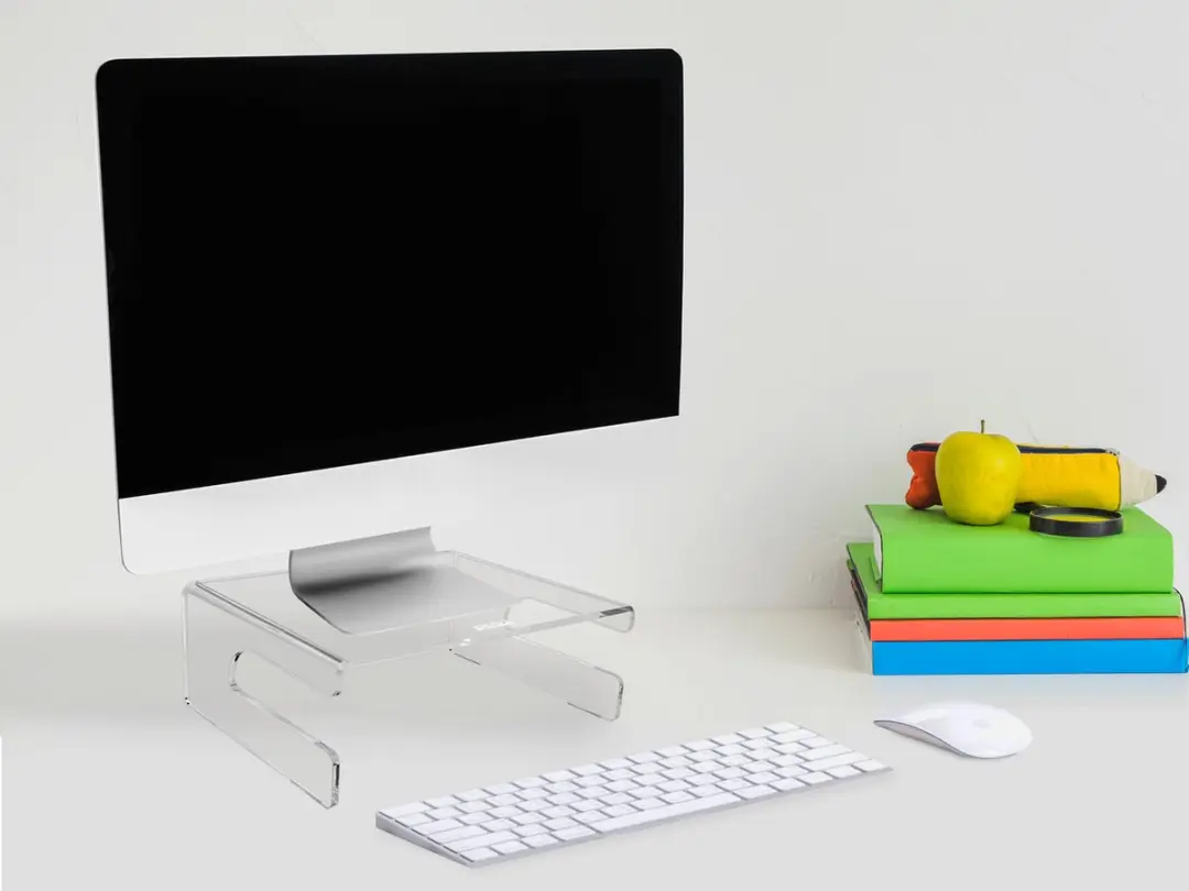 Desq Monitorstandaard Acryl 1537 - 120mm - Toetsenbordhouder - 15 Kg - afbeelding 6 van 6