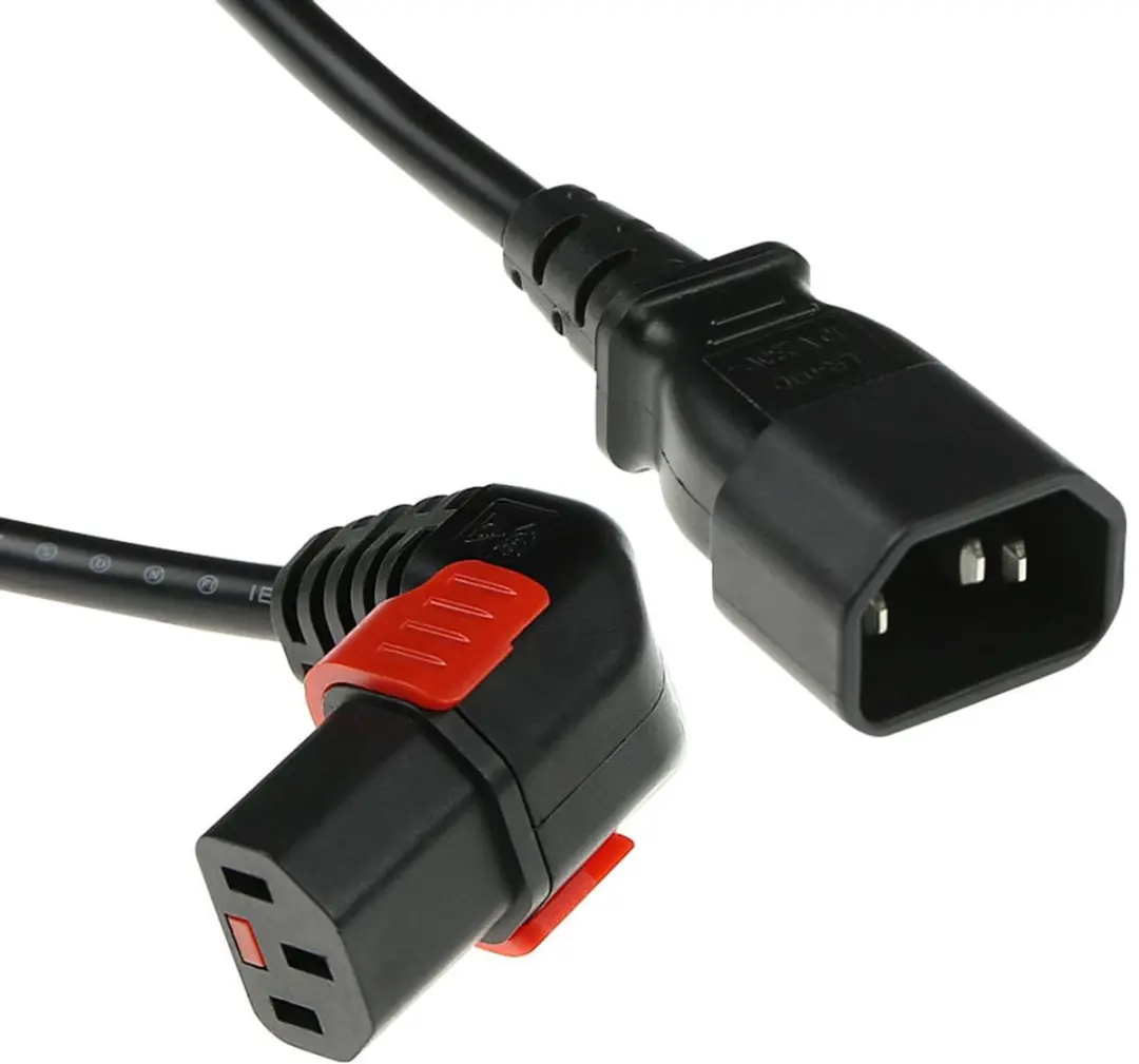 ACT AK5269 Netsnoer C14-C13 Lock - 3m - Zwart - afbeelding 6 van 6