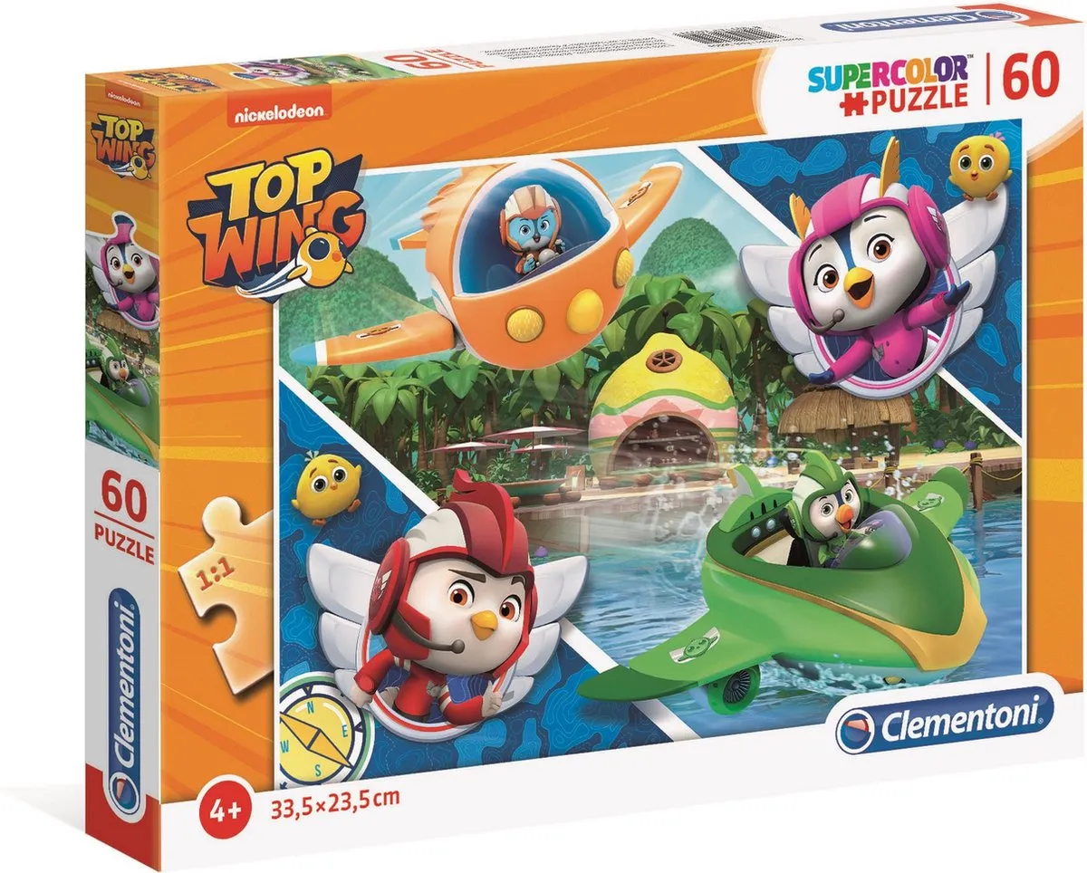 Clementoni Top Wings Legpuzzel 60 Stuks - Multicolor - afbeelding 2 van 2