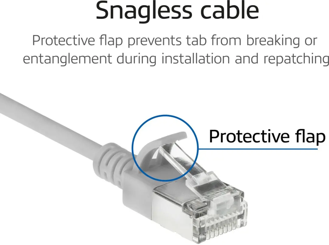 ACT DB7051 Patchkabel CAT6A S/FTP Grijs 1,5m - RJ45