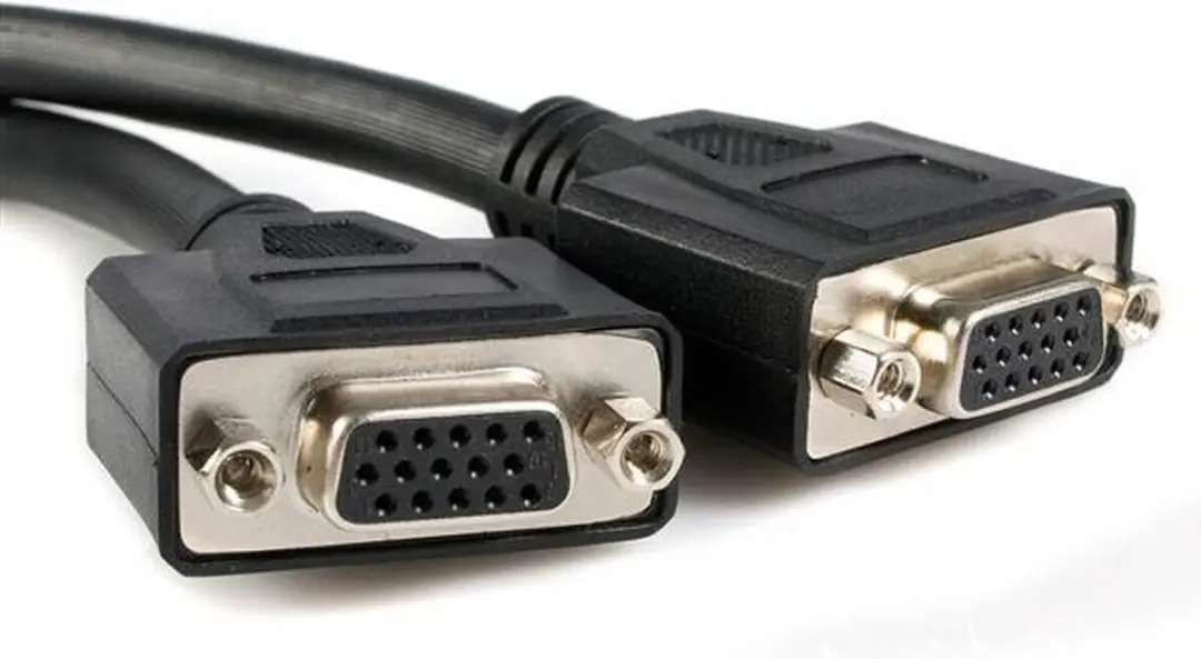 Startech LFH-59 Mannelijk-Vrouwelijk VGA Kabel 20cm - Zwart