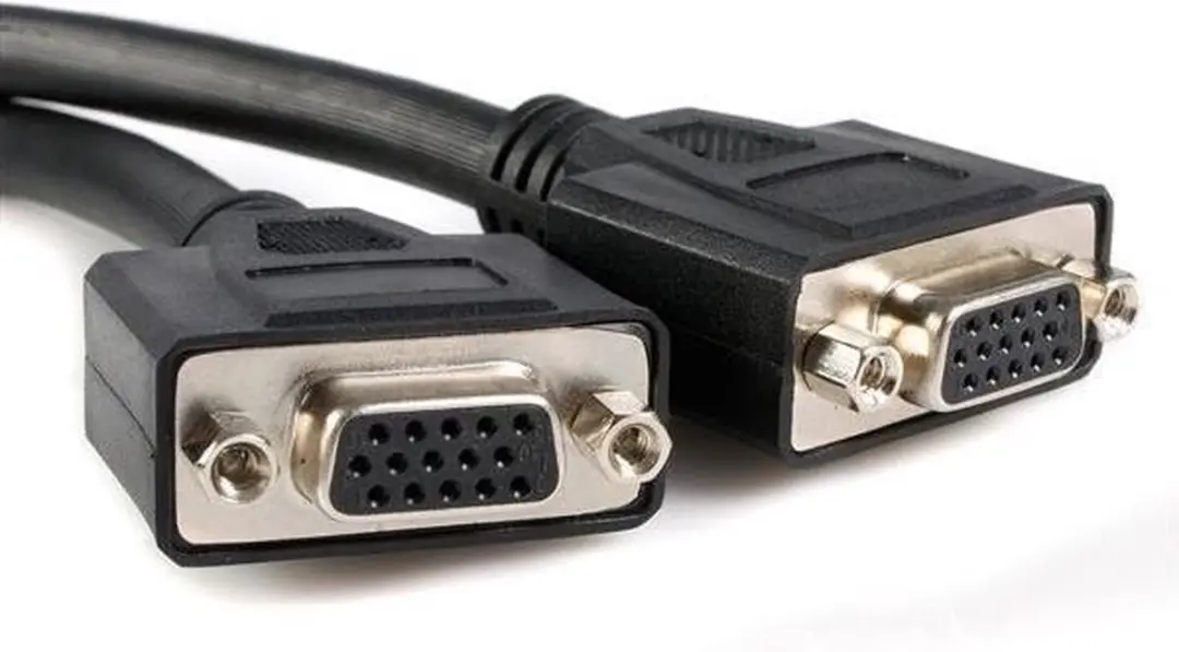 Startech LFH-59 Mannelijk-Vrouwelijk VGA Kabel 20cm - Zwart